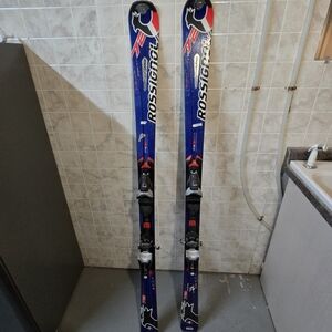 Rossignol Blue and Red Skis